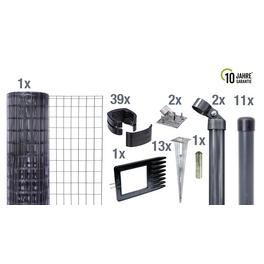 Set Fix-Clip Pro® »Fix-Clip Pro«, BxH: 2500 x 125 cm, Stahl, anthrazit Set Fix-Clip Pro® »Fix-Clip Pro«, BxH: 2500 x 125 cm, Stahl, anthrazit