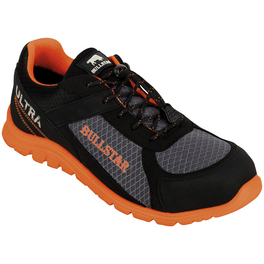 Sicherheitsschuh, S1P, Textil | Polyurethan (PU), 43, Schwarz | Orange