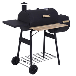 Smoker-/Grill, schwarz, Grillrost BxT: 61,5 x 34,5 cm Smoker-/Grill, schwarz, Grillrost BxT: 61,5 x 34,5 cm