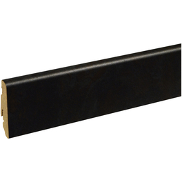 Sockelleiste, Stein schwarz, MDF, LxHxT: 240 x 5,8 x 1,9 cm Sockelleiste, Stein schwarz, MDF, LxHxT: 240 x 5,8 x 1,9 cm