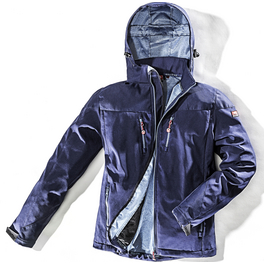 Softshelljacke, marine, Polyester/Elastan, Gr. XS