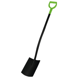 Spaten, Breite: 19 cm, Stahl, für Garten, Acker, Erde, Graben