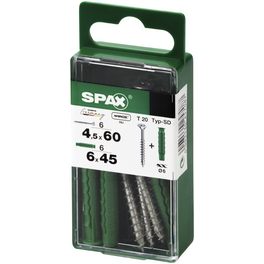 Spreizdübel, Typ-SD, Nylon, 6 Stück, inkl. Universalschraube, 4,5 x 60 mm