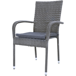 Stapelsessel, BxHxT: 56 x 92 x 64 cm, Polyrattan