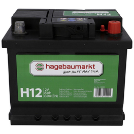 Starterbatterie, 12V/35 Ah 300A KSN H12, mit hagebaumarkt-Logo