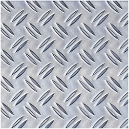 Strukturblech, BxL: 120 x 1000 mm, Aluminium, silberfarben
