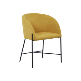 Stuhl, Höhe: 77 cm, senffarben/schwarz