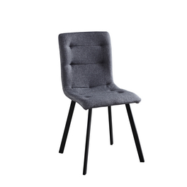 Stuhl, Höhe: 84,5 cm, hellgrau/schwarz, 2 stk