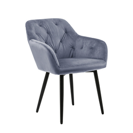 Stuhl, Höhe: 85 cm, hellgrau/schwarz