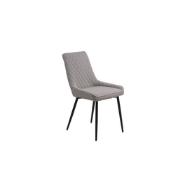 Stuhl, Höhe: 86 cm, hellgrau/schwarz, 2 stk