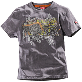 T-Shirt, grau, Baumwolle/Polyester, Gr. 134/140