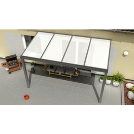 Terrassenüberdachung »Expert«, BxT: 400 x 200 cm, grau / RAL9007
