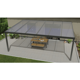 Terrassenüberdachung »Expert«, BxT: 400 x 350 cm, anthrazit / RAL7016 Terrassenüberdachung »Expert«, BxT: 400 x 350 cm, anthrazit / RAL7016