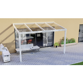 Terrassenüberdachung »Legend«, BxT: 500 x 250 cm, weiß / RAL9016 Terrassenüberdachung »Legend«, BxT: 500 x 250 cm, weiß / RAL9016