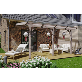 Terrassenüberdachung »Rimini«, Breite: 434 cm, Dach: Polycarbonat (PC), braun Terrassenüberdachung »Rimini«, Breite: 434 cm, Dach: Polycarbonat (PC), braun
