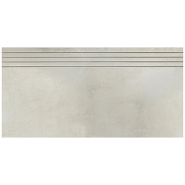 Treppenstufe, Feinsteinzeug, BxL: 30 x 60 cm, elfenbeinfarben