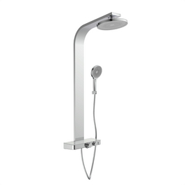 Überkopfbrause-Set »Samoa Rain«, chromfarben, Ø: 26 cm, BxHxT: 350 x 1180 x 500 mm Überkopfbrause-Set »Samoa Rain«, chromfarben, Ø: 26 cm, BxHxT: 350 x 1180 x 500 mm