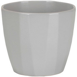 Übertopf »ELEGANCE«, Breite: 9,8 cm, grau, Keramik Übertopf »ELEGANCE«, Breite: 9,8 cm, grau, Keramik