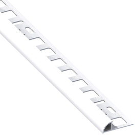 Viertelkreisprofil, BxHxL: 19,5 x 8 x 2500 mm, weiß