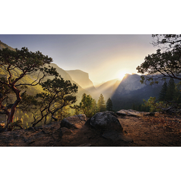 Vliestapete »Yosemites Secret«, Breite 450 cm, seidenmatt