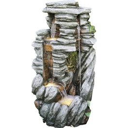 Wasserspiel, grau, inkl. Pumpe, Polystone Wasserspiel, grau, inkl. Pumpe, Polystone