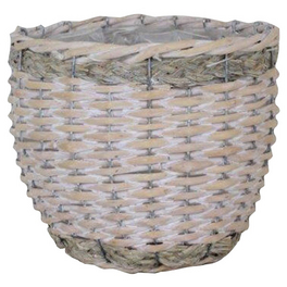 Weidekorb, 23 x 20 cm, waschweiß, bauchig