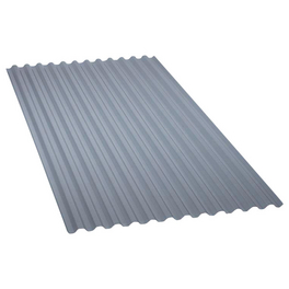 Wellplatte, BxL: 900 x 2000 mm, Polyvinylchlorid (PVC), grau
