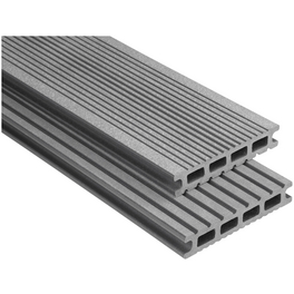 WPC-Terrassendiele, Breite: 14,5 cm, Stärke: 2,6 cm, gebürstet, 1 Stk.