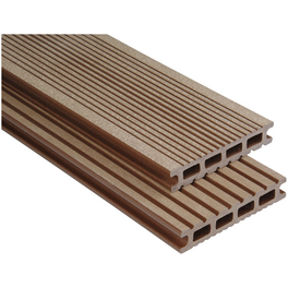 WPC-Terrassendiele, Breite: 14,5 cm, Stärke: 2,6 cm, gebürstet, 1 Stk.