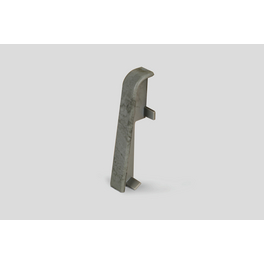 Zwischenstücke, für Sockelleiste (6 cm), Dekor: Stein grau, Kunststoff, 2 Stück
