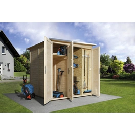 Gartenhaus »Garten (Q) Modul Save Bike«, Holz, BxHxT: 224 x 205 x 71 cm (Außenmaße inkl. Dachüberstand)