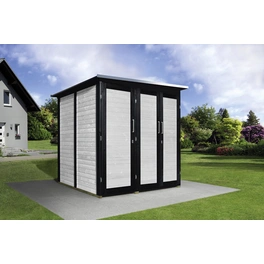 Gartenhaus »Garten (Q) Modul Save Bike«, Holz, BxHxT: 224 x 205 x 71 cm (Außenmaße inkl. Dachüberstand)