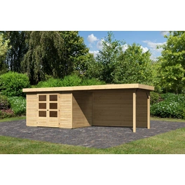 Gartenhaus »Askola«, Holz, BxHxT: 557 x 211 x 217 cm (Außenmaße inkl. Dachüberstand)