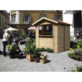 Gartenhaus »Marktstand«, Holz, BxHxT: 290 x 241 x 182 cm (Außenmaße inkl. Dachüberstand)