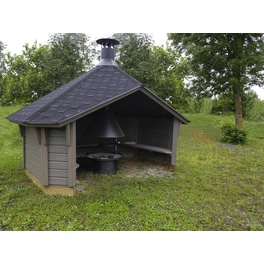 Gartenhaus »Wetterschutzhütte «, Holz, BxHxT: 393 x 250 x 270 cm (Außenmaße inkl. Dachüberstand)