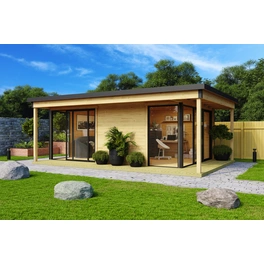 Gartenhaus »Domeo 3 Loggia«, Holz, BxHxT: 509 x 239,4 x 402 cm (Außenmaße inkl. Dachüberstand)