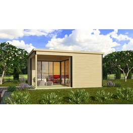 Gartenhaus »Domeo 6 Loggia«, Holz, BxHxT: 500 x 250,8 x 500 cm (Außenmaße inkl. Dachüberstand)