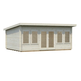 Blockbohlenhaus »Lisa«, Holz, BxHxT: 578 x 234 x 380 cm (Außenmaße inkl. Dachüberstand)