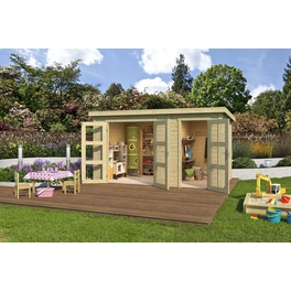 Gartenhaus »Zambezi XL«, Holz, BxHxT: 400 x 210,9 x 259,7 cm (Außenmaße inkl. Dachüberstand)