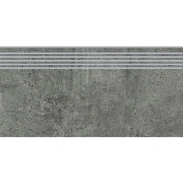 Bodenfliese »Newstone«, rechteckig, 60 x 120 cm, graphit / schwarz, R 10