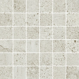 Mosaikfliese »Newstone«, quadratisch, 60 x 120 cm, weiß, R 10