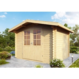 Gartenhaus »Bibertal«, Holz, BxHxT: 350 x 257 x 240 cm (Außenmaße inkl. Dachüberstand)