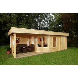 Gartenhaus »Maja«, Holz, BxHxT: 753 x 228 x 299 cm (Außenmaße inkl. Dachüberstand)