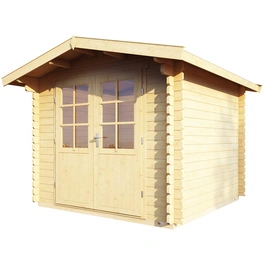 Gartenhaus »Bibertal«, Holz, BxHxT: 290 x 222 x 260 cm (Außenmaße inkl. Dachüberstand)