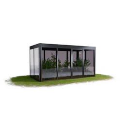 Gewächshaus »SunGarden Power 4.2«, BxHxT: 443 x 229 x 233 cm, anthrazit-metallic