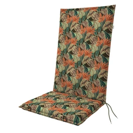 Auflage »Living«, BxHxL: 48 x 6 x 119 cm, aus 55 % Polyester und 45 % Baumwolle, braun/orange/grün