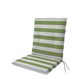 Sitzauflage »Living«, BxLxS: 48 x 100 x 6 cm, aus 55 % Polyester, 45 % Baumwolle, grün/weiß