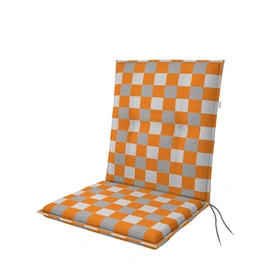 Sitzauflage »Living«, BxLxS: 48 x 100 x 6 cm, aus 55 % Polyester, 45 % Baumwolle, orange/weiß/grau