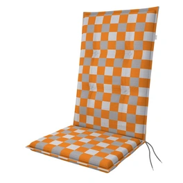 Auflage »Living«, BxHxL: 48 x 6 x 119 cm, aus 55 % Polyester und 45 % Baumwolle, orange/grau/weiß