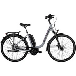 E-Bike »X300«, 28 Zoll, 7 Gänge, max. Reichweite: 130 km, silber/lila